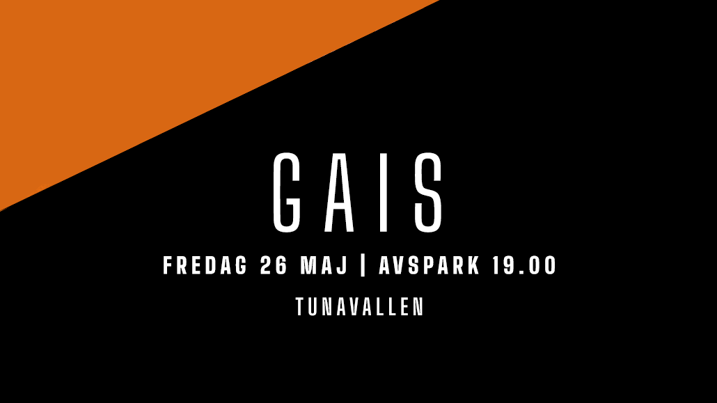 Avspark 19.00, grindarna öppnar 18.00